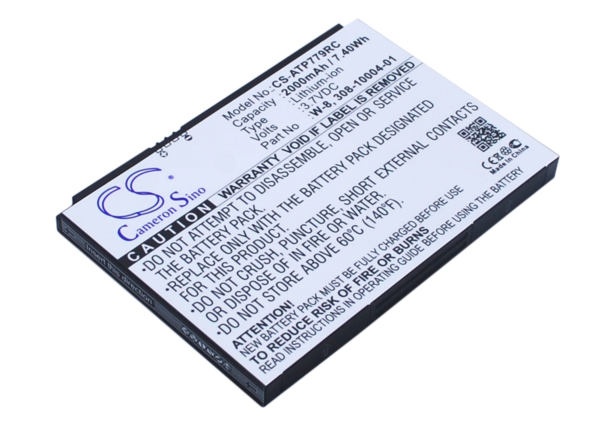 2000mAh Replacement Battery for AT&T/Netgear AirCard 779S, 810, 797S Mobile Hotspots - 3.7V Li-ion Power
