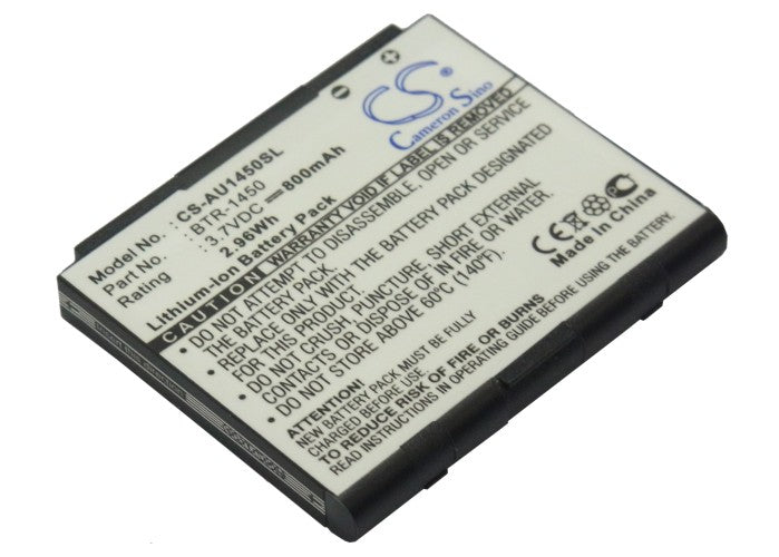 800mAh 3.7V Li-ion Replacement Battery for Audiovox CDM-1450, PCS-1450, Super Slice Cell Phones
