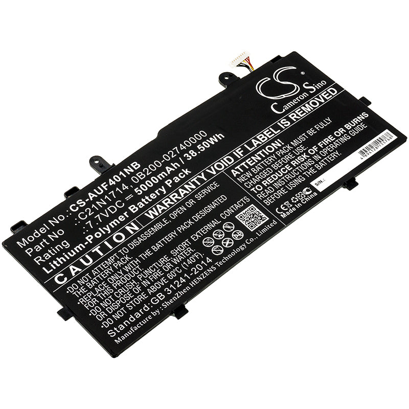Asus VivoBook Flip 14 TP401 Laptop Battery - 5000mAh, 7.7V 38.5Wh Li-Polymer Replacement
