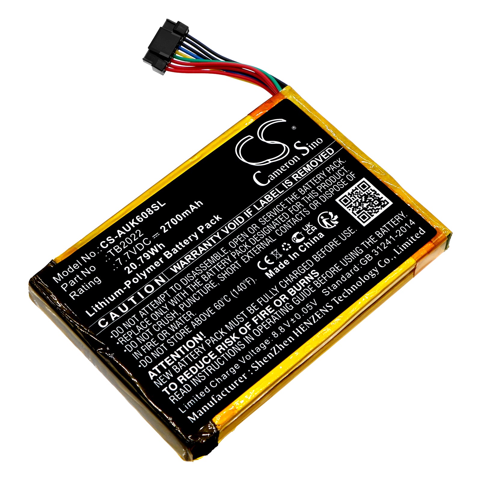 2700mAh Replacement Battery for Autel MaxiBAS BT608 Automotive Diagnostic Scanner - 7.7V Li-Polymer
