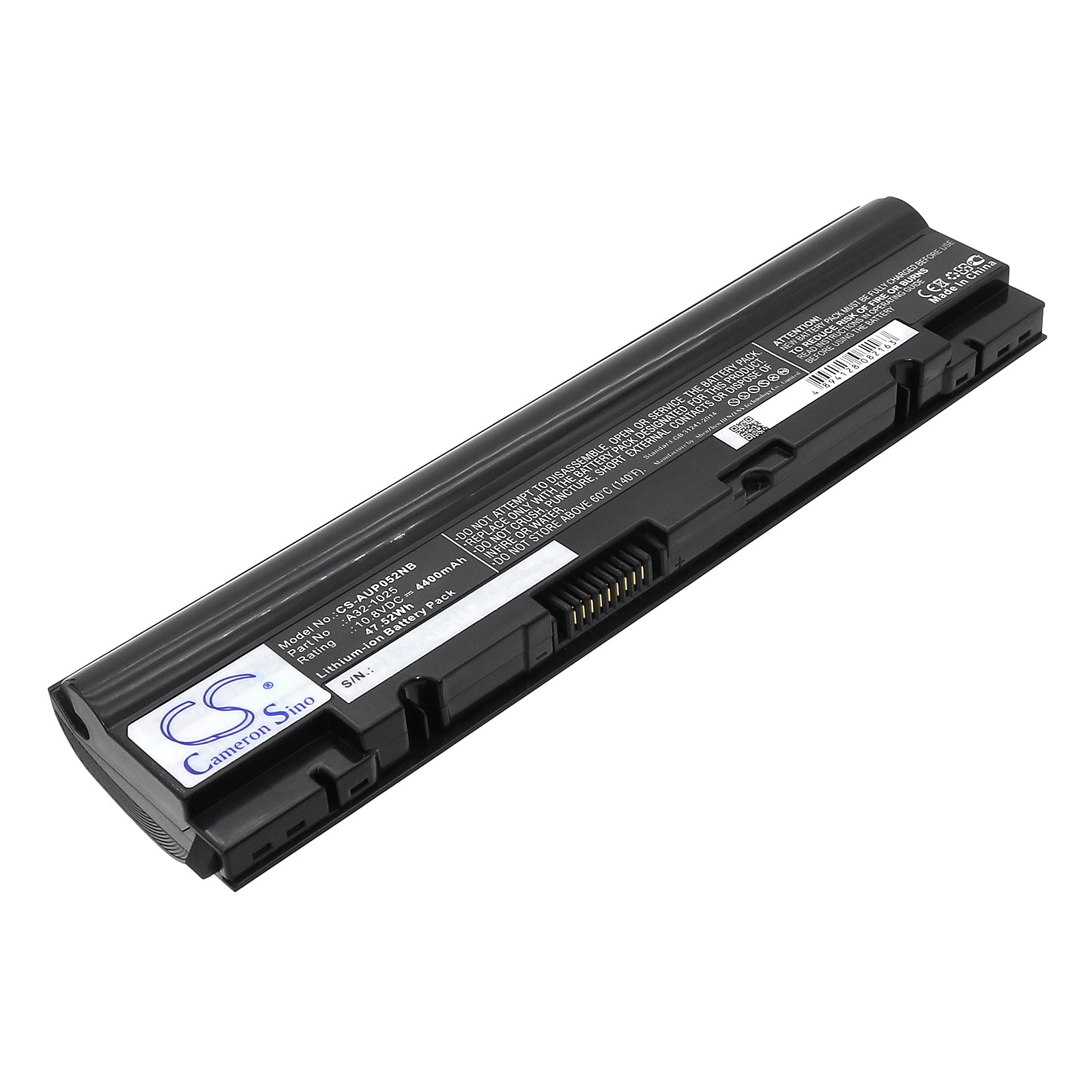 Asus Eee PC 1025C 1225C R052 Laptop Battery - 10.8V 4400mAh Li-ion - Replacement Battery
