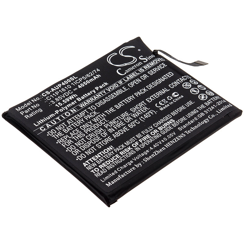4050mAh Replacement Battery for Asus ZenFone Pegasus 4A ZB500TL - C11P1610 Li-Polymer Battery
