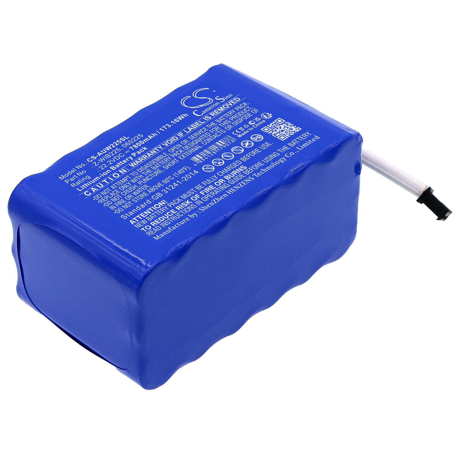 22.2V 7800mAh Replacement Battery for American DJ WiFLY Par QA5 - Li-ion Rechargeable Stage Lighting Power

