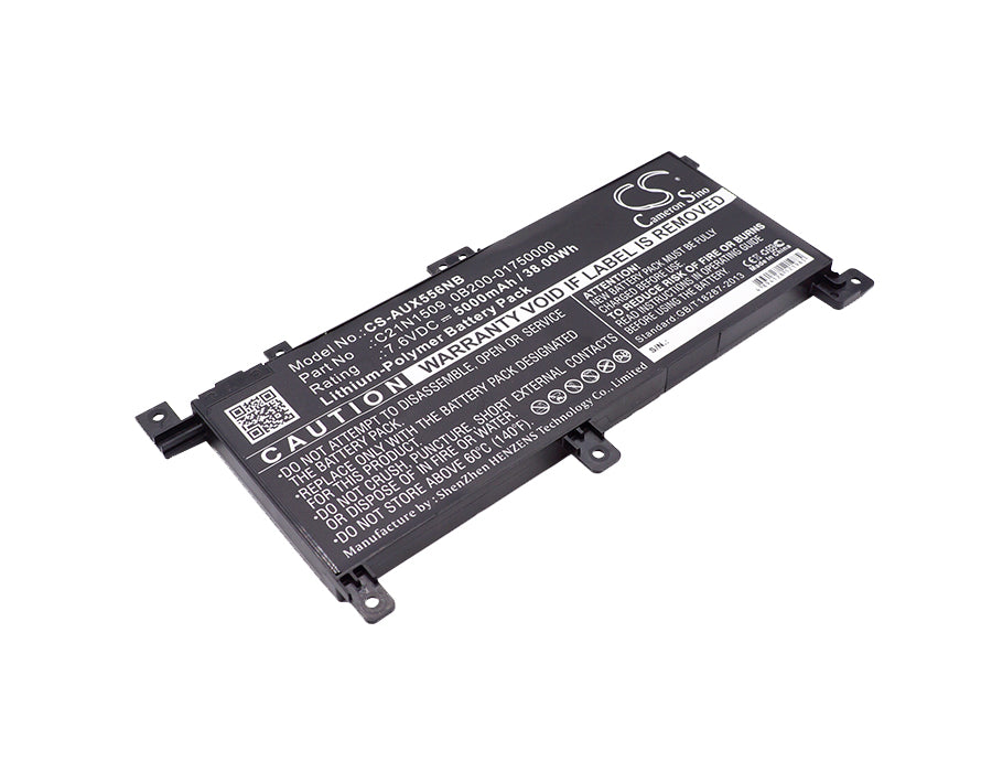 7.6V 5000mAh Laptop Battery for Asus X556UA F556UQ K556 VivoBook - C21N1509 Replacement
