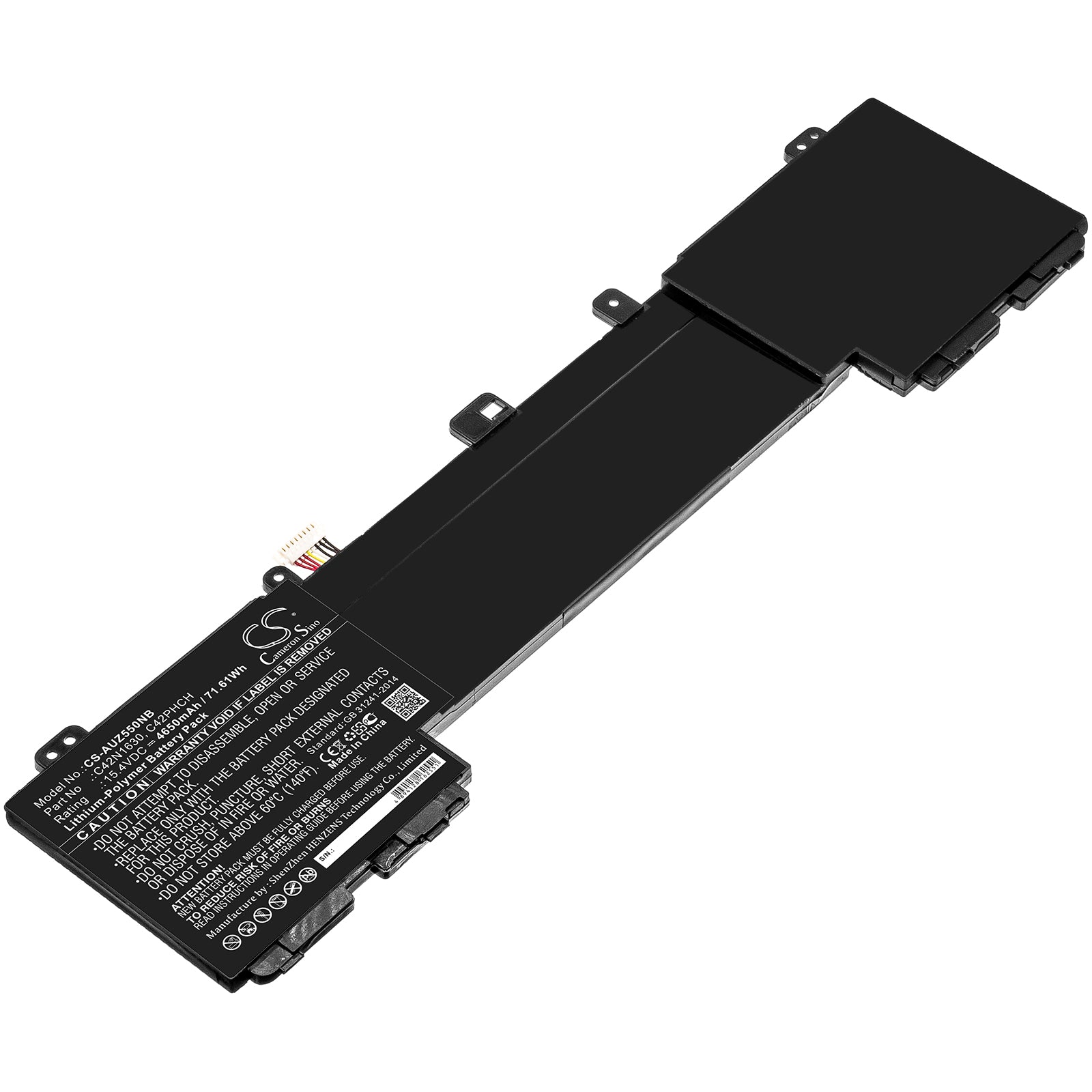 71.61Wh 4650mAh Replacement Battery for Asus Zenbook Pro UX550VD & UX550VE - 15.4V Li-Polymer

