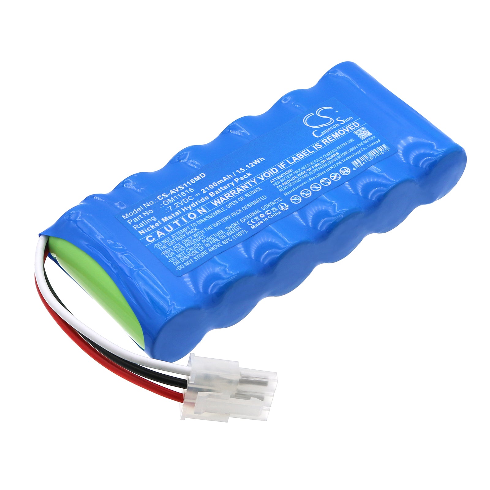 Nicolet Vascular Versalab APM/APM2 Replacement Battery - NiMH 7.2V 2100mAh - OM11616, BT-U029
