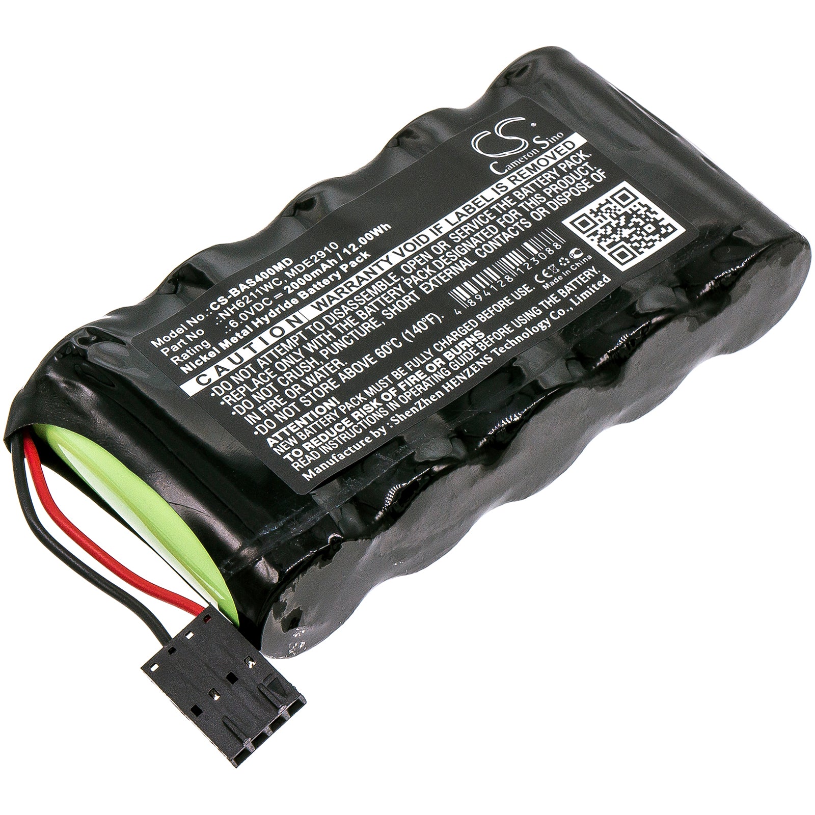 6V 2000mAh Ni-MH Battery - Baxter AS40 & AS50 Infusion/Syringe Pump Replacement
