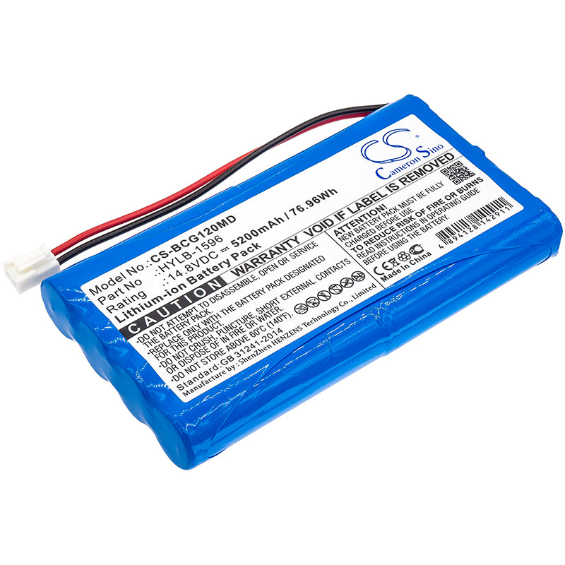5200mAh Replacement Battery for Biocare IE12 & IE12A Patient Monitor - 14.8V 76.96Wh Li-ion
