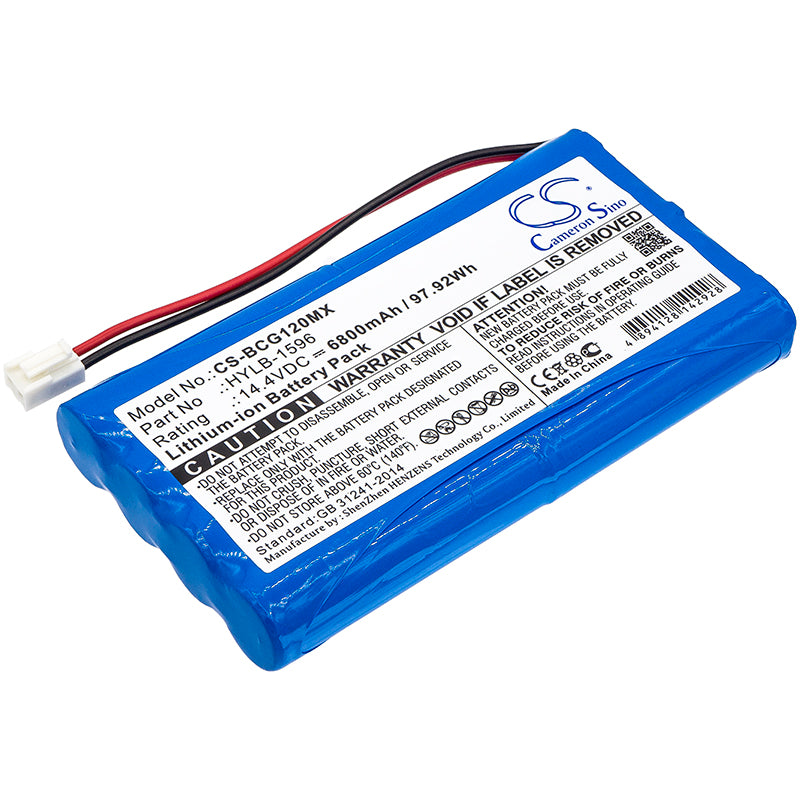 6800mAh 14.4V Li-ion Battery for Biocare IE12, IE12A Patient Monitor - Medical Grade Replacement 
