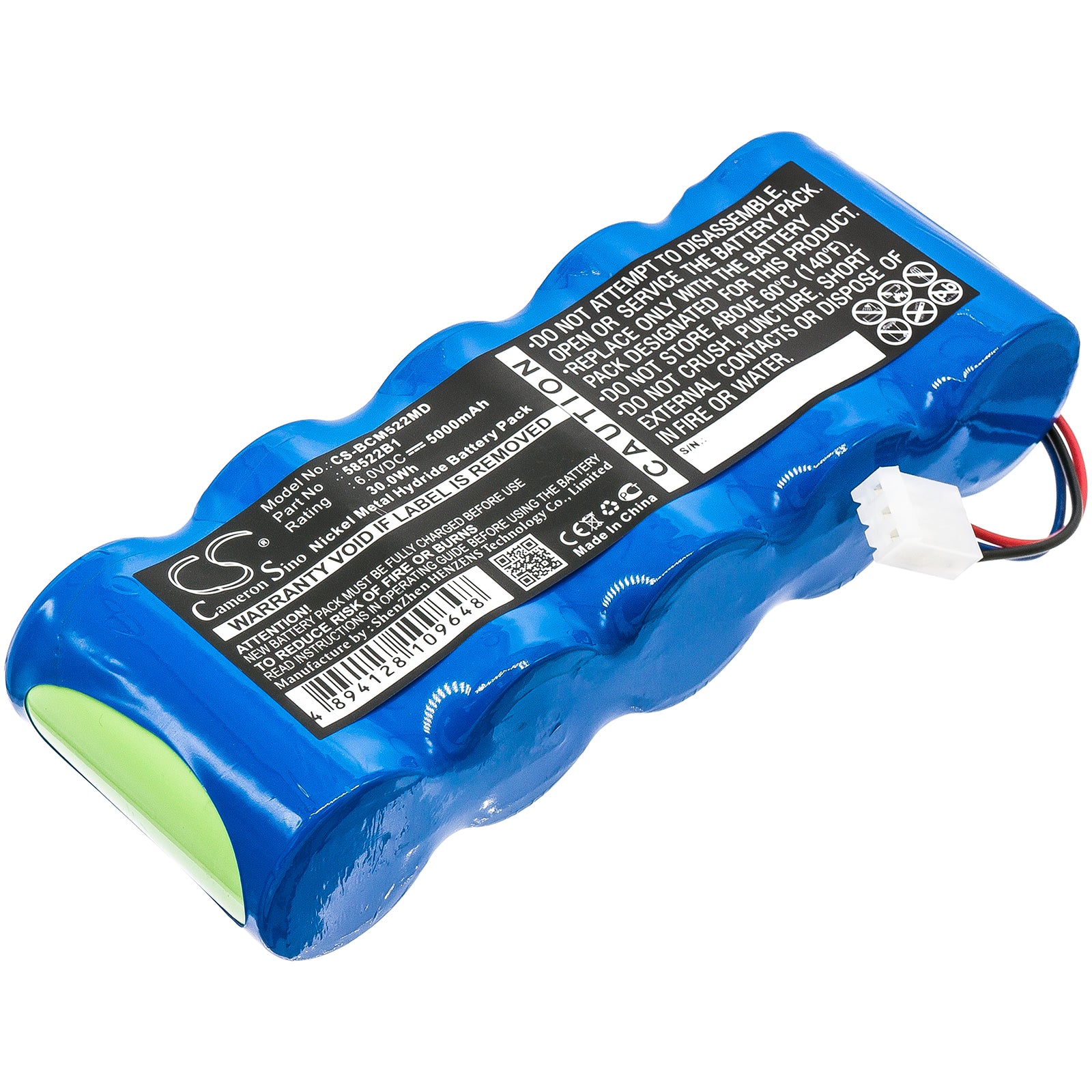 6.0V 5000mAh Ni-MH Battery - BCI Capnocheck Plus & Nonin Monitor Replacement - High Capacity Medical Grade
