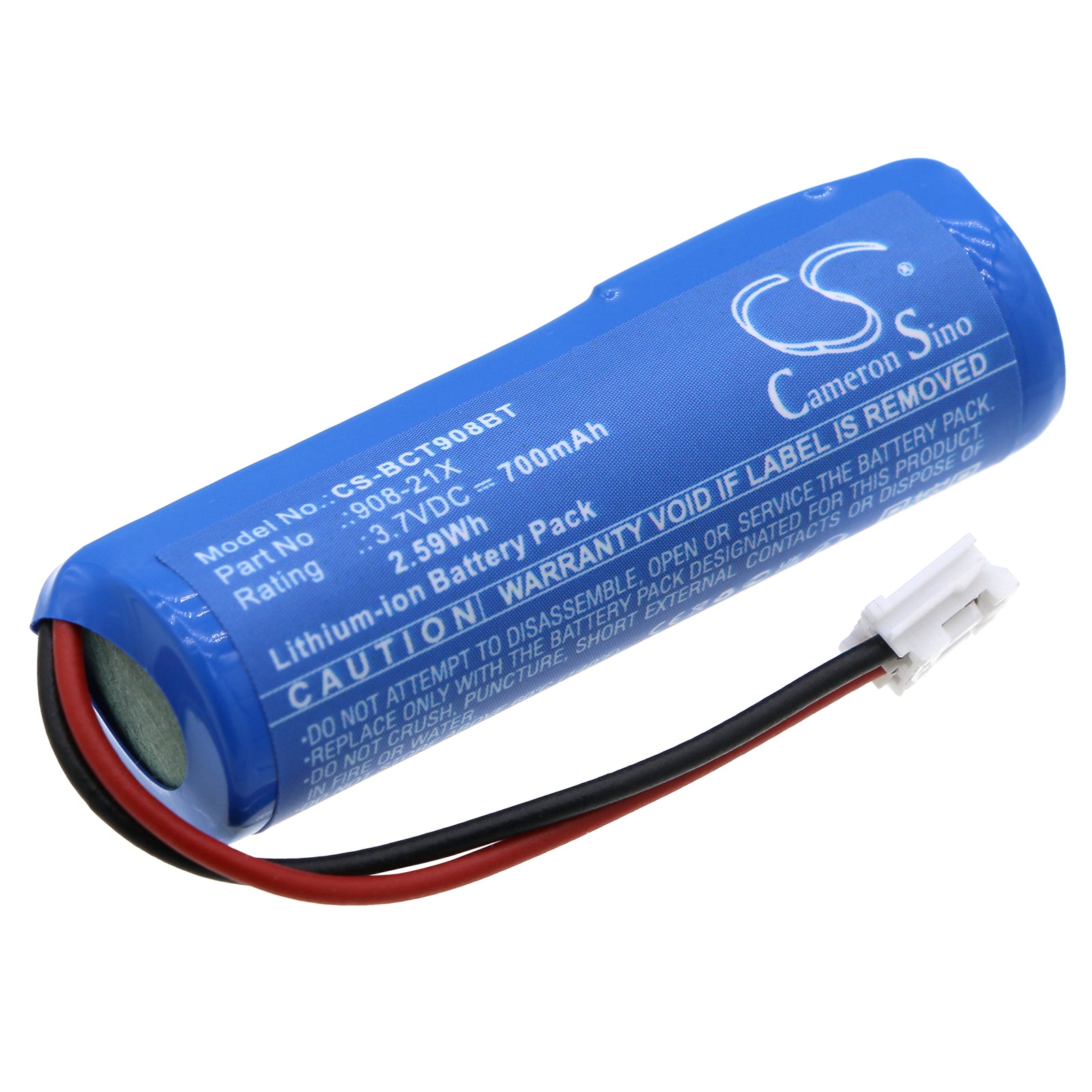 Daitem Alarm/Intercom Replacement Battery: 700mAh 3.7V Li-ion (50x16.4x14.3mm) - BAT90821 Equivalent Power Solution
