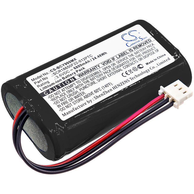 6800mAh Replacement Battery for Bionet Oximeter OXY9 & Wave, 3.6V Li-ion, 66.5x36.95x19.5mm
