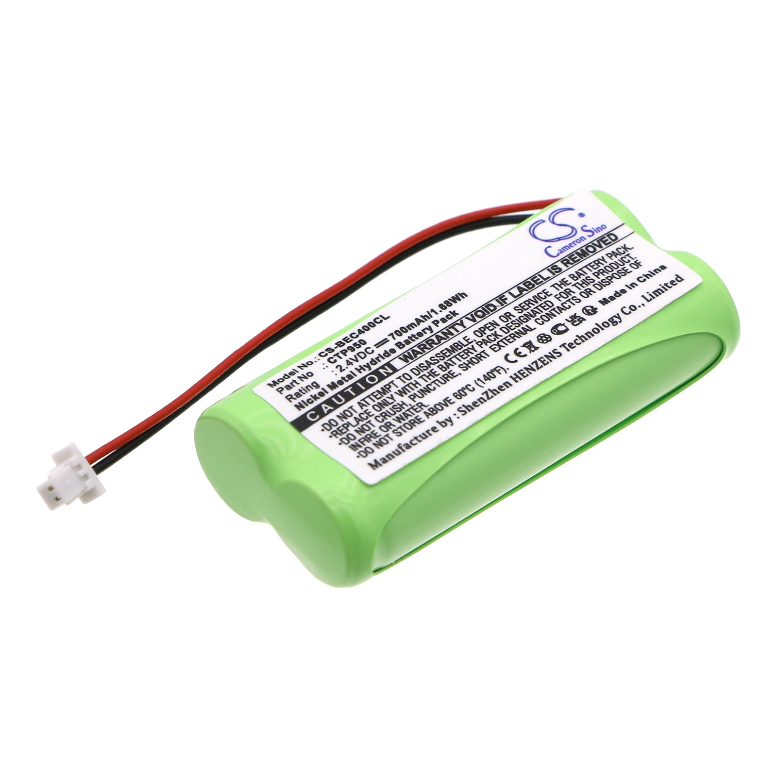 700mAh Ni-MH Replacement Battery for Bang & Olufsen Beocom 4 Cordless Phone - 2.4V 1.68Wh

