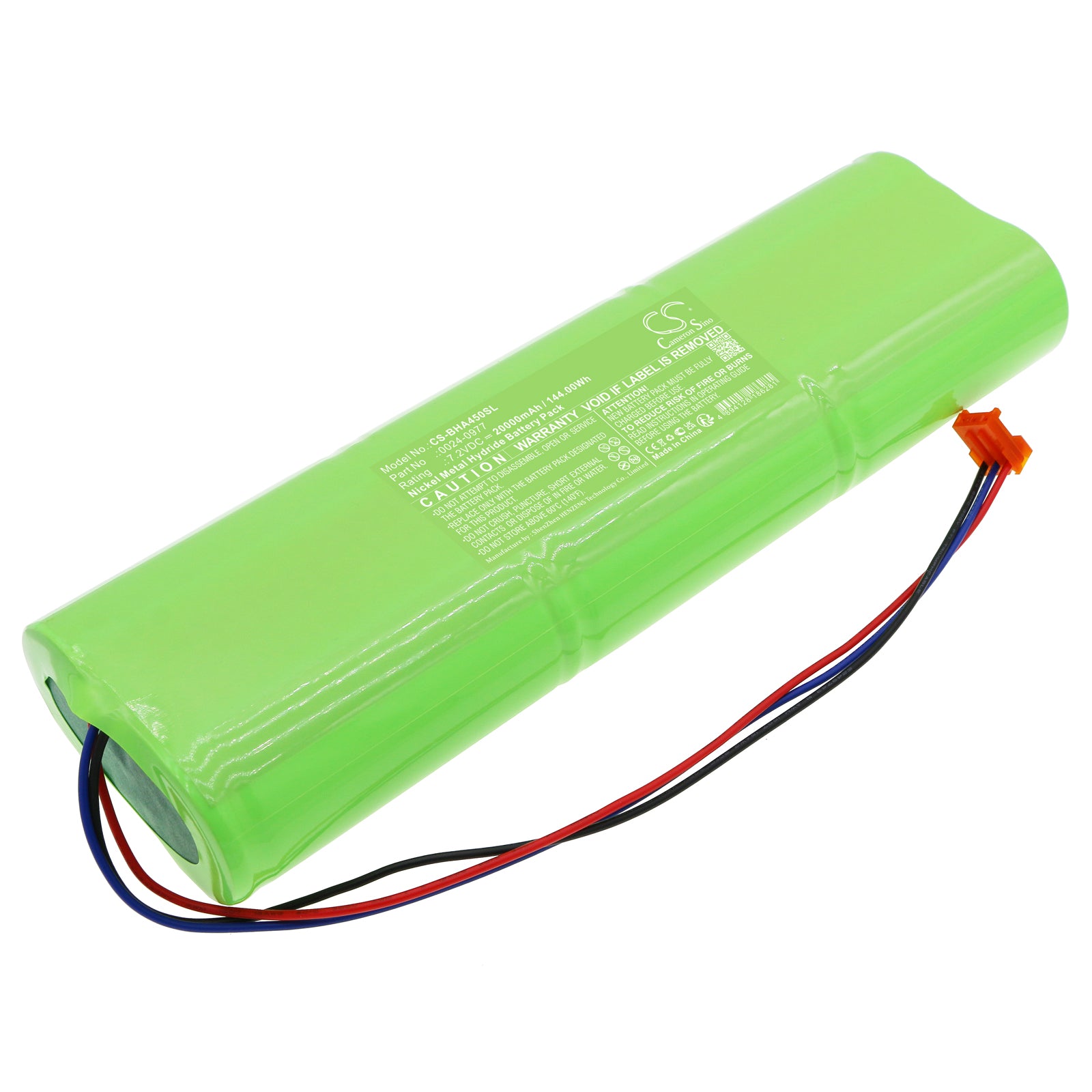 20000mAh 7.2V Ni-MH Battery for Bacharach ECA 450 Analyzer - 144Wh Replacement (0024-0977)
