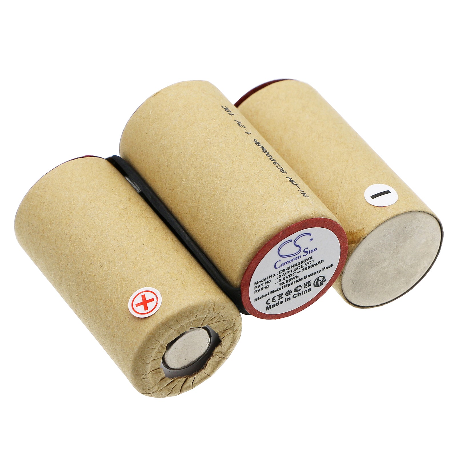 3000mAh Ni-MH Replacement Battery for Bosch BKS3003CN & Siemens VK20C01 Vacuum - 3.6V, 10.8Wh Power
