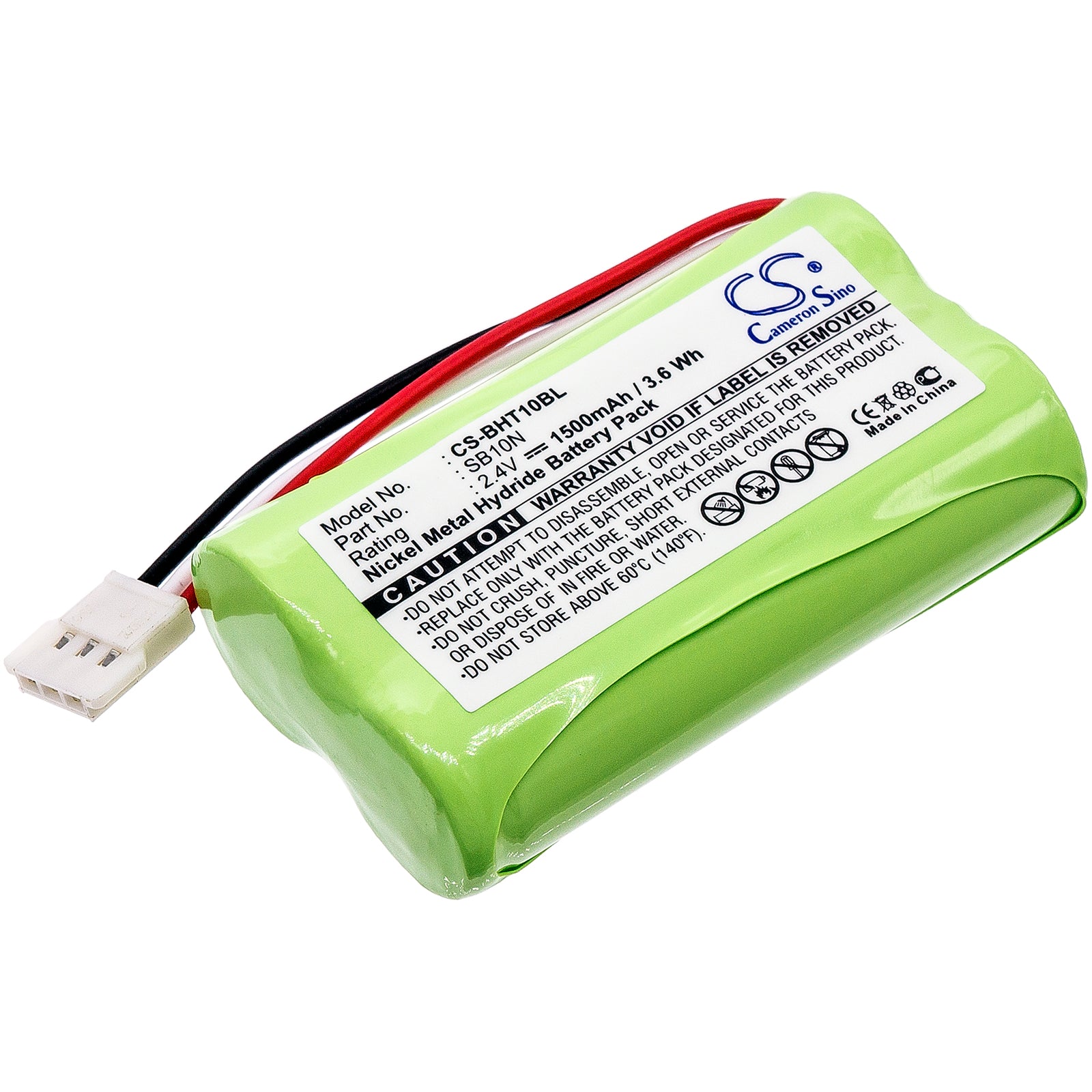 2.4V 1500mAh Ni-MH Replacement Battery Pack for Denso GT10B, DS26H2-D Barcode Scanners (49.2x28.9x14.7mm)
