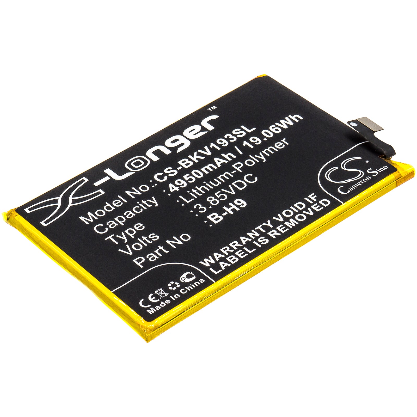 4950mAh Replacement Battery for Vivo Y19/V1934 & BBK Y19 - 3.85V Li-Polymer B-H9 - Phone Battery Replacement
