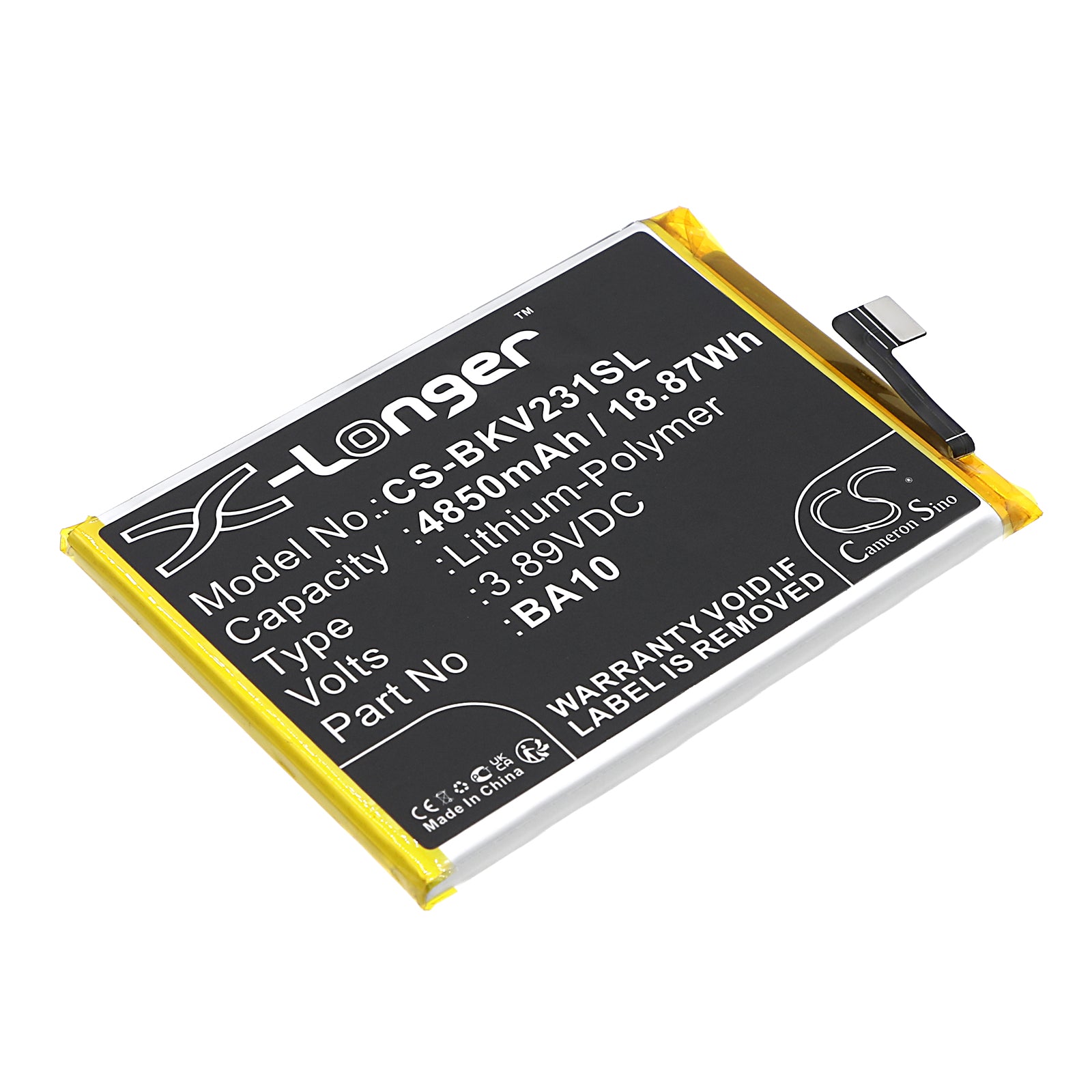 4850mAh Replacement Battery for VIVO Y17S, V36m, V2318A, V2310 - 3.89V Li-Polymer - Phone Repair Battery
