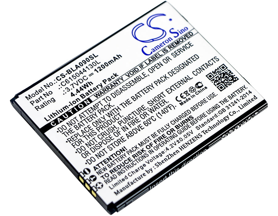 1200mAh 3.7V Li-ion Replacement Battery for BLU Advance 4.0 M & Navon T400 Smartphones
