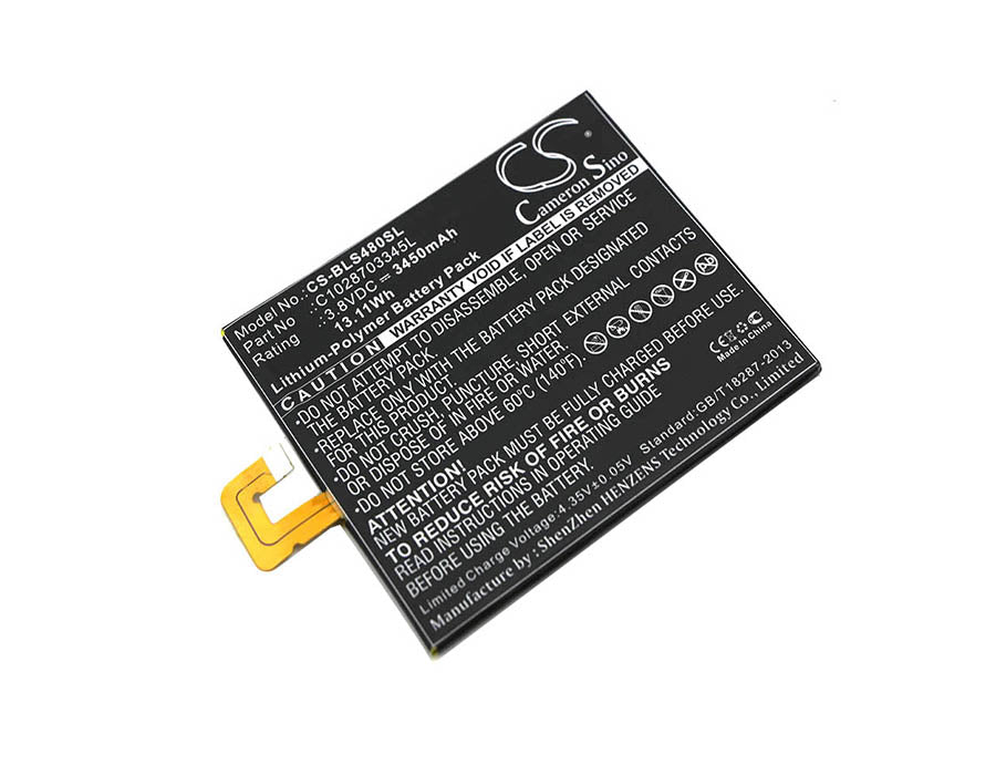 3450mAh Replacement Battery for BLU Studio 7.0 II U48OU S490U U480U - 3.8V Li-Polymer
