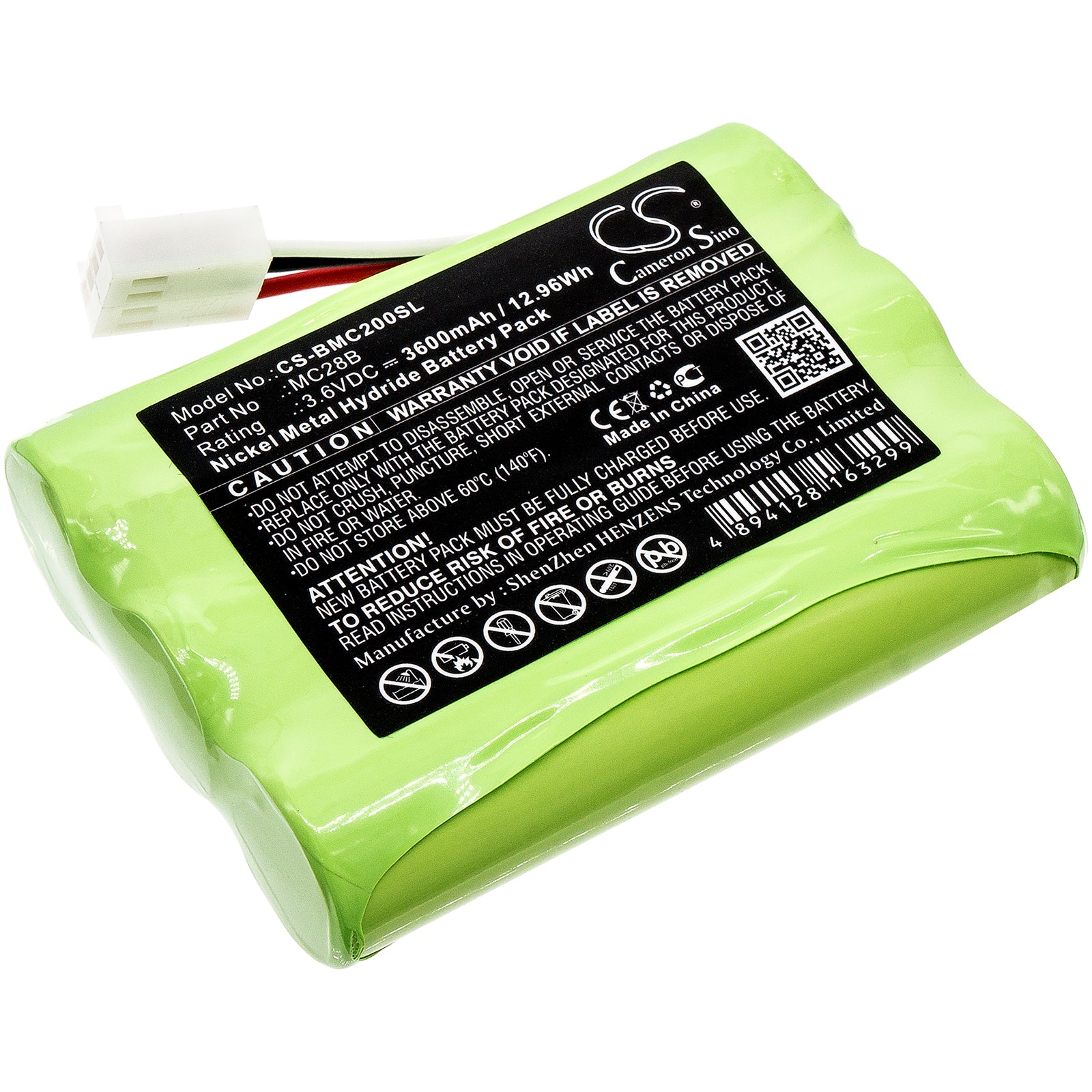 3.6V 3600mAh Ni-MH Replacement Battery for Beamex MC2-TE, MC4, MC2-IS Calibration Equipment & Survey Tools

