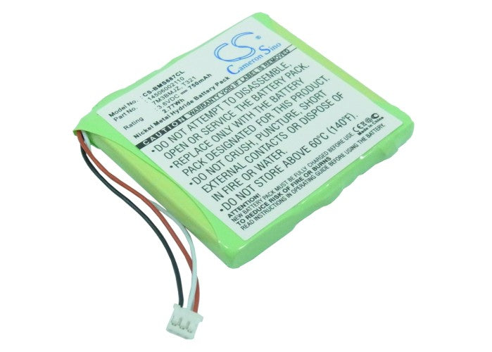 750mAh Battery for Bosch MS687 Cordless Phone - 3.6V Ni-MH Replacement - DeTeWe, Tiptel Compatible
