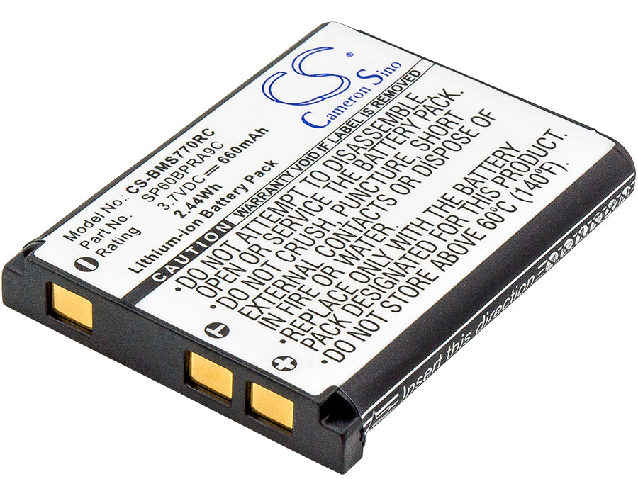660mAh Battery for Panasonic KX-TCA285 Cordless Phone & Sony VGP-BMS77 Mouse - 3.7V Li-ion Replacement
