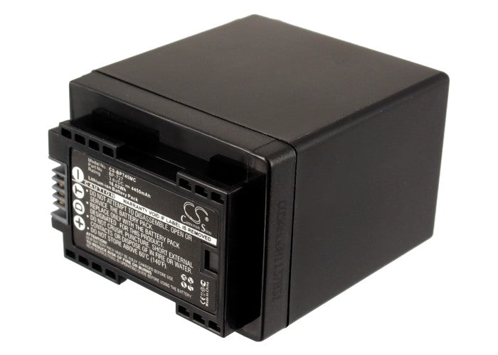 3.6V 4450mAh Li-ion Battery for Canon VIXIA HF & Legria HF Camcorders, BP-745 Replacement
