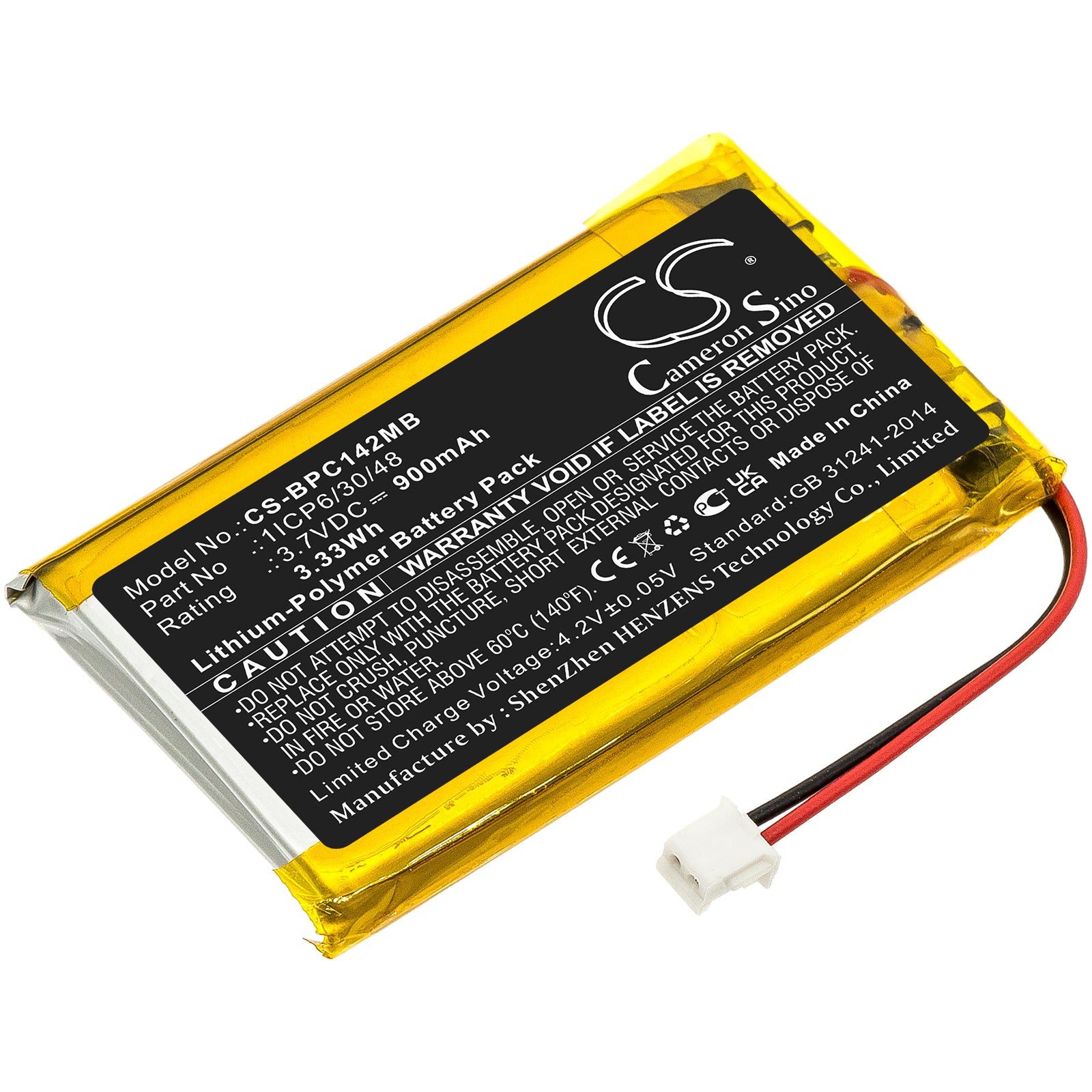 900mAh Replacement Battery for Babymoov Baby Monitor - Premium Care, YOO-See, Essential Video - 3.7V Li-Polymer
