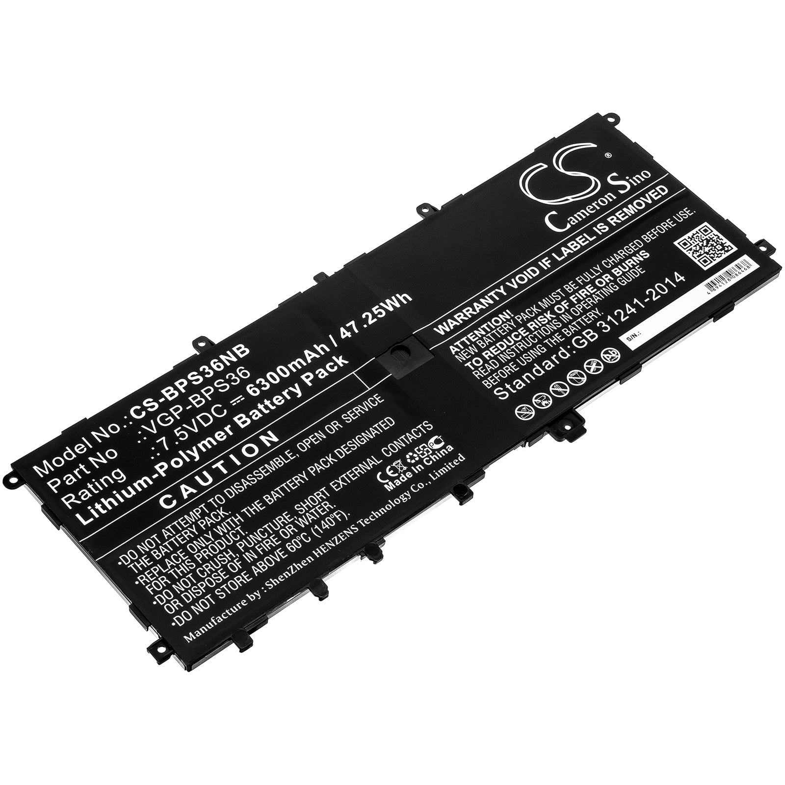 6300mAh Battery for HP Pavilion X360 14-DH & 14-DW Series - 11.55V 41.9Wh Li-ion - Replacement HSTNN-DB9H, L48437-005
