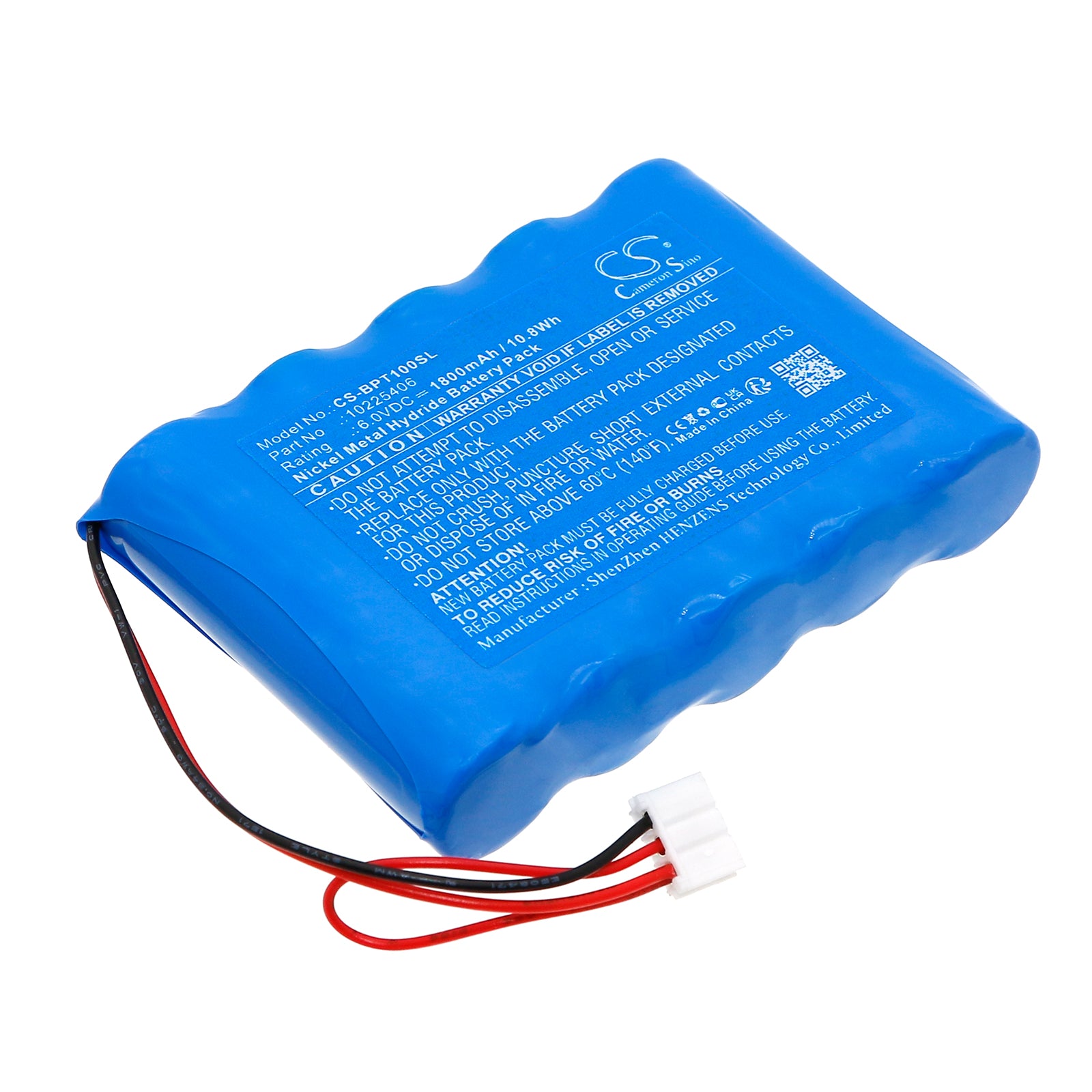 Replacement 6V 1800mAh NiMH Battery for Benning Drucker PT1 PT2 Survey Equipment - 71.6x50.1x14.9mm
