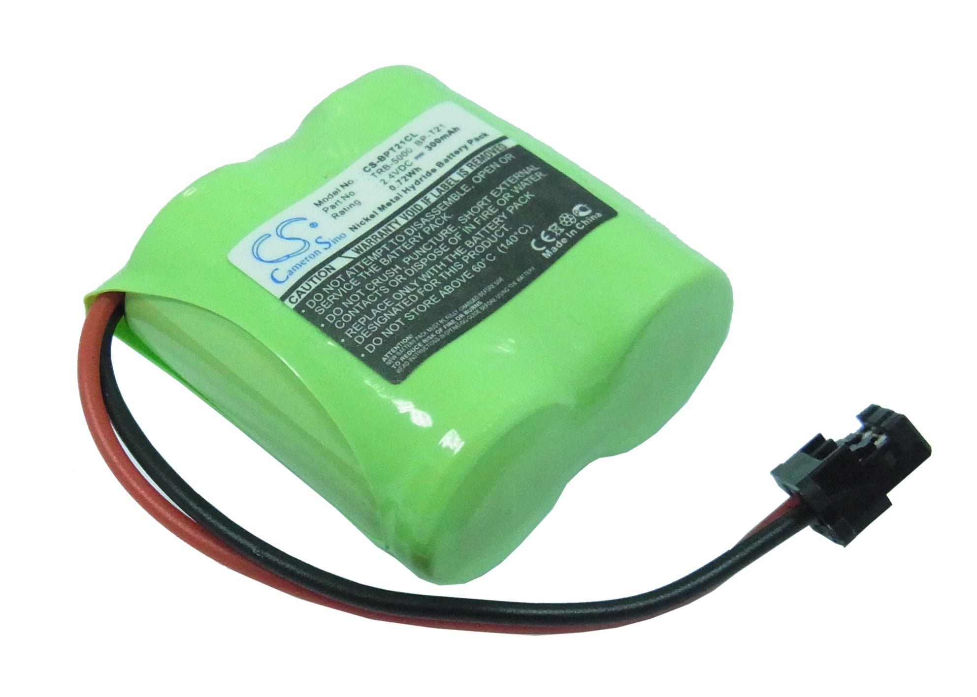 2.4V 300mAh Ni-MH Cordless Phone Battery Replacement for Memorex MPH-6050, Uniden BT-801, Toshiba TRB-5000
