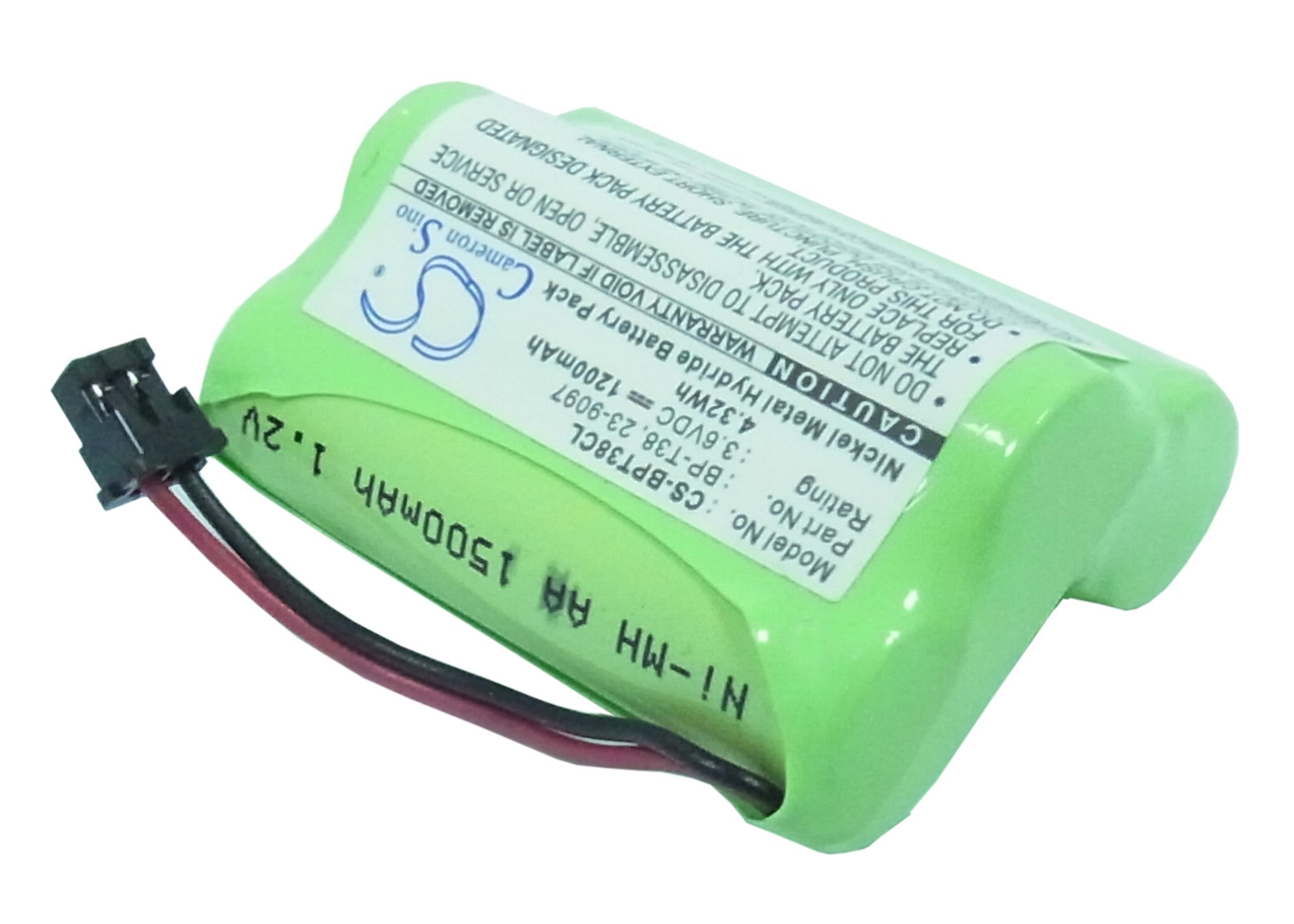 1200mAh Ni-MH 3.6V Cordless Phone Battery for Radio Shack & Sony - Replaces 23-9097, BP-T38, SPP-A2770

