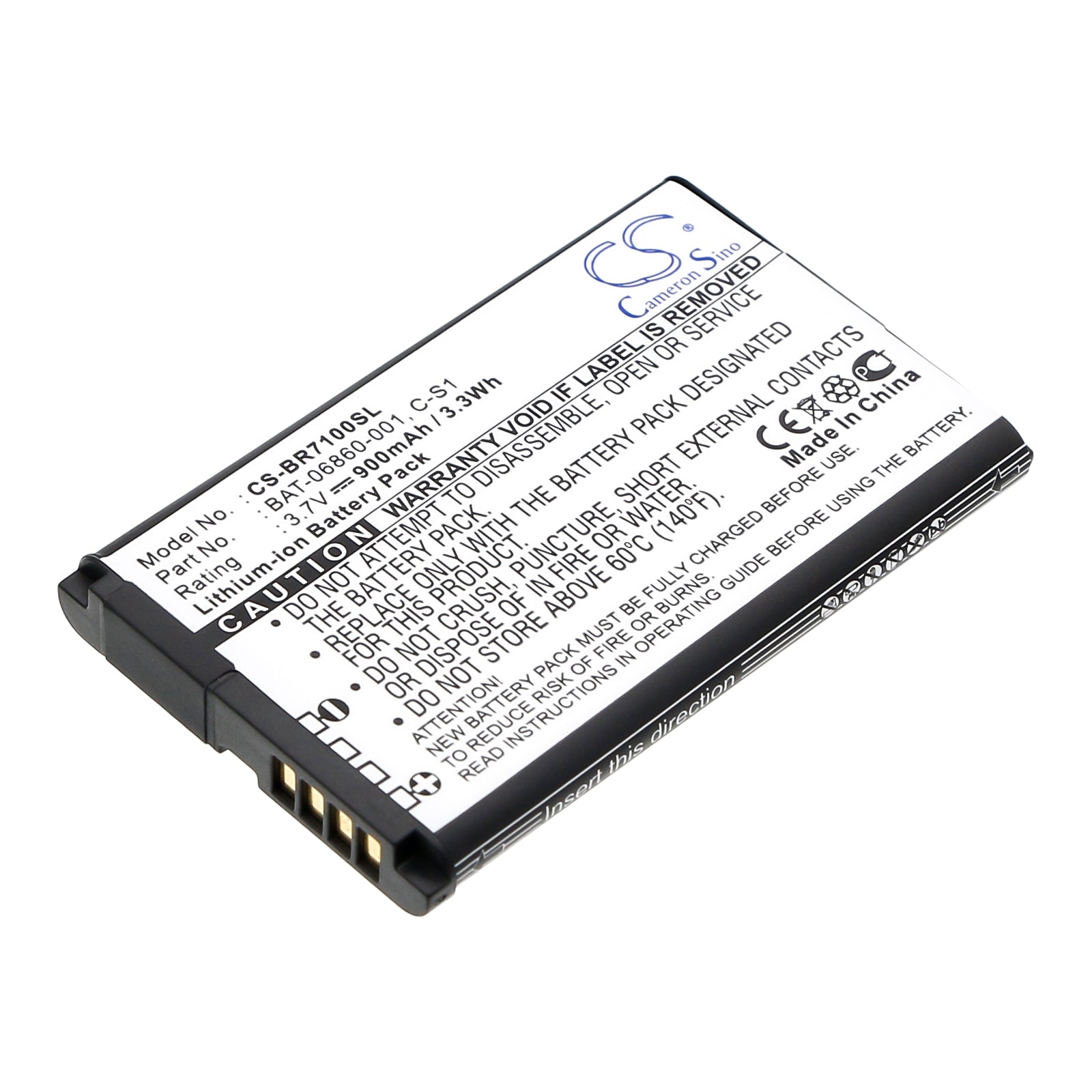 900mAh Replacement Battery for Blackberry 7100/7130 Series - 3.7V Li-ion - BAT-06860-001 - Premium Power Solution
