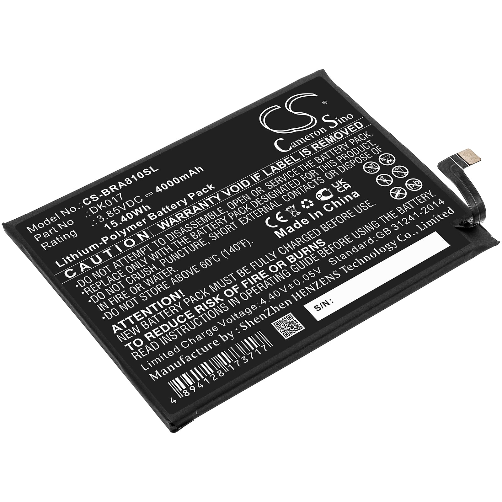 Replacement 4000mAh Battery for Blackview A80 Pro Smartphone - 3.85V Li-Polymer - Extended Life, Direct Install
