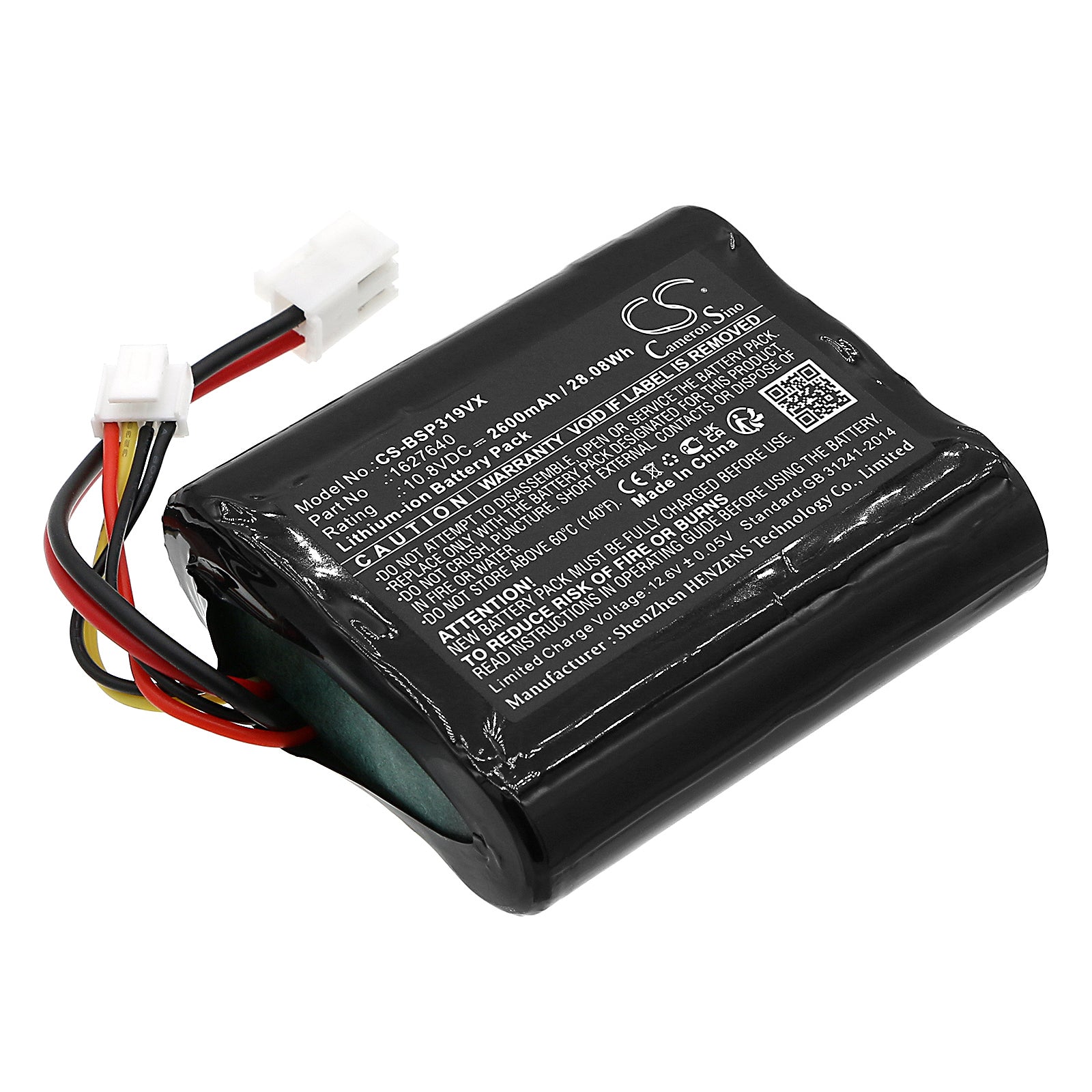 2600mAh Replacement Battery for Bissell PowerLifter/Adapt Ion Vacuum - 10.8V Li-ion P2922-10A, 3061, 3190, 3191 Series
