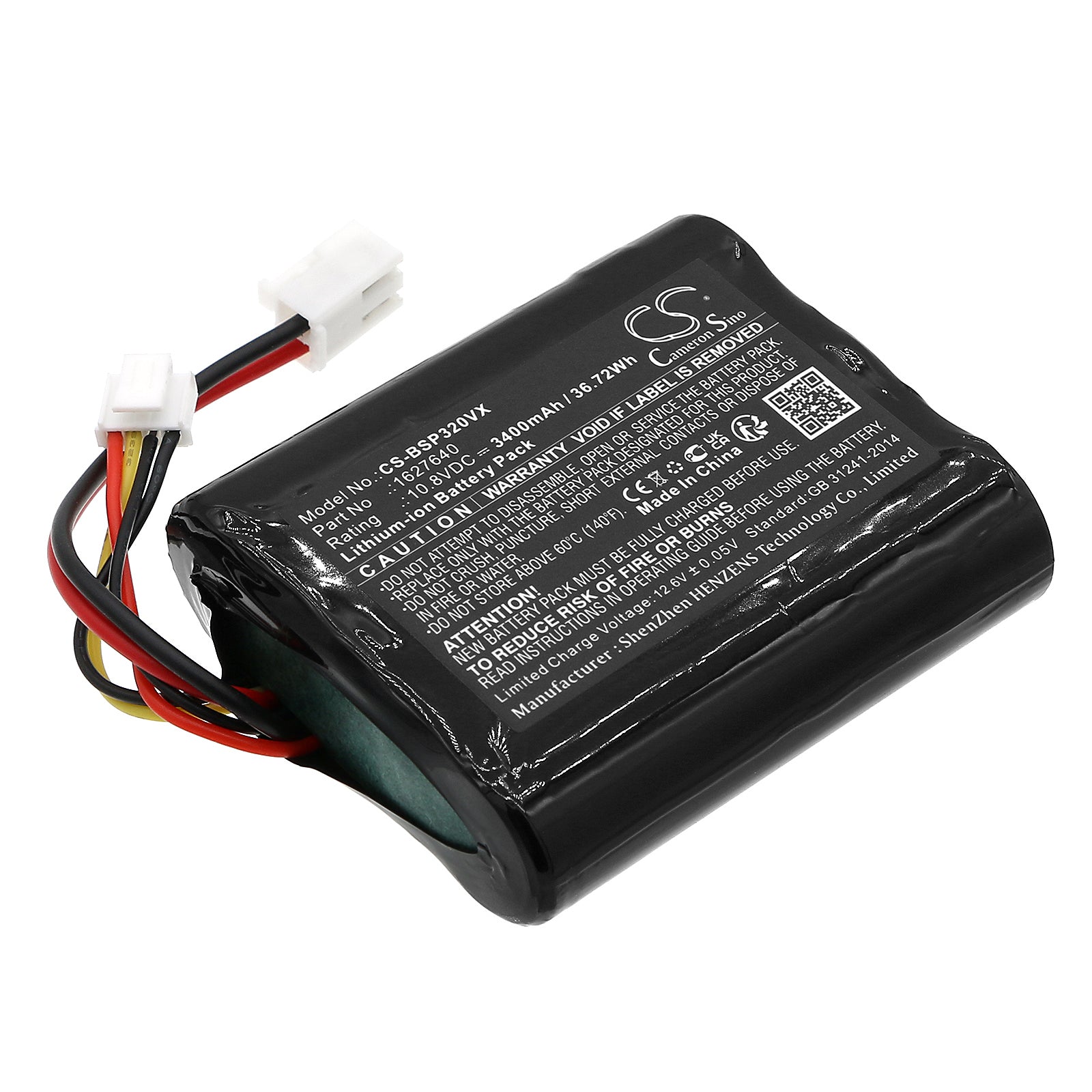 Bissell PowerLifter Adapt Ion Vacuum Battery Replacement - 3400mAh 10.8V Li-ion for P2922-10A, 3061+, 3190+, 3191+ Series
