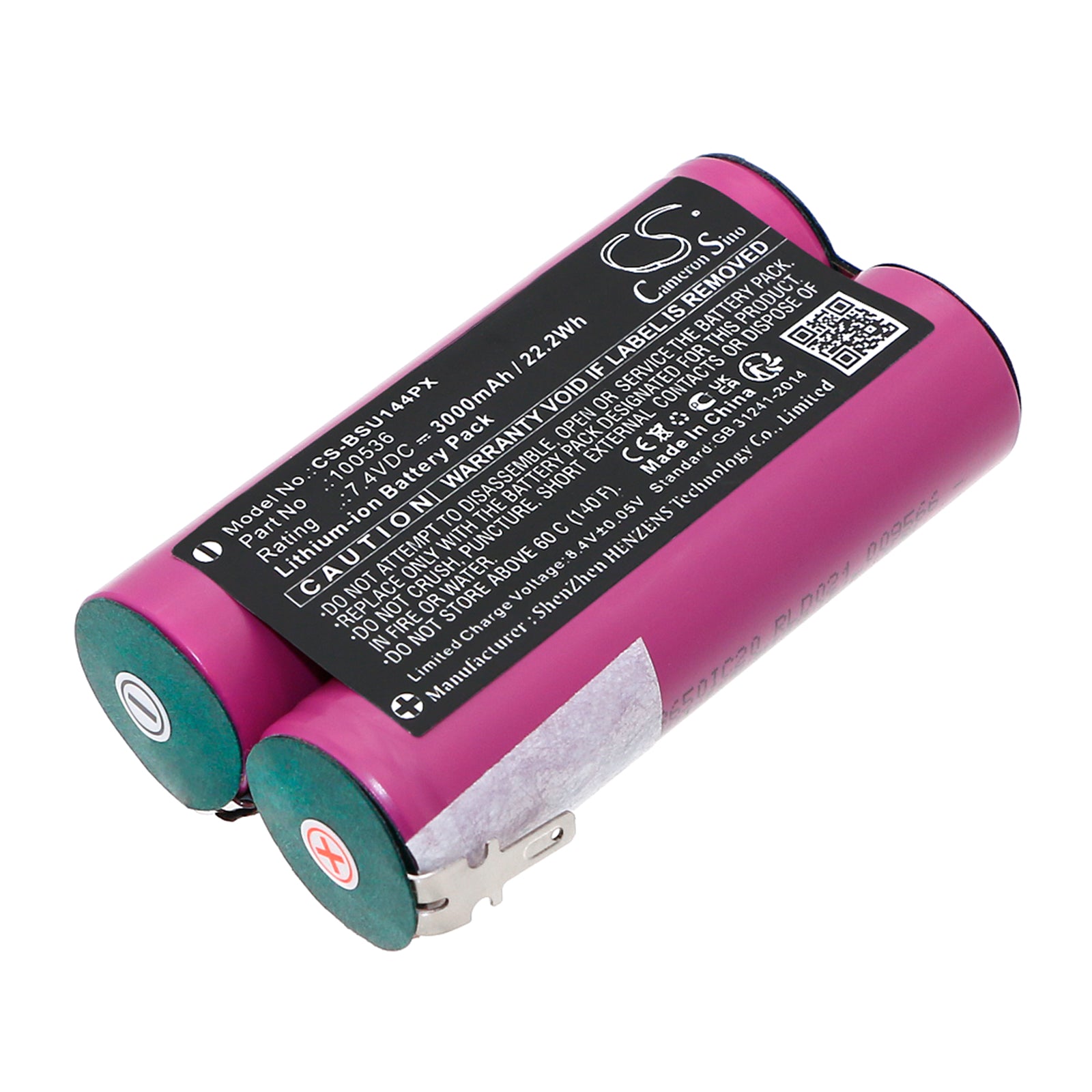 High-Capacity 7.4V 3000mAh Li-ion Replacement Battery for Bosch UNEO Cordless Rotary Hammer Drill - Bosch 100536
