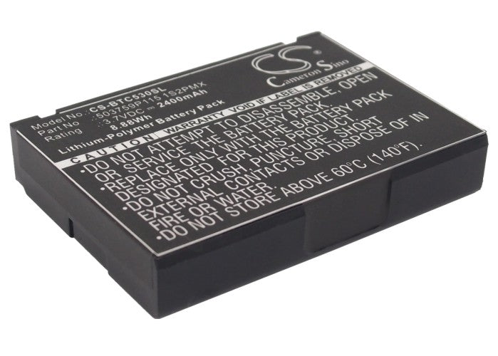 2400mAh Replacement Battery for Blaupunkt Lucca 5.3 GPS Navigator - 3.7V Li-Polymer
