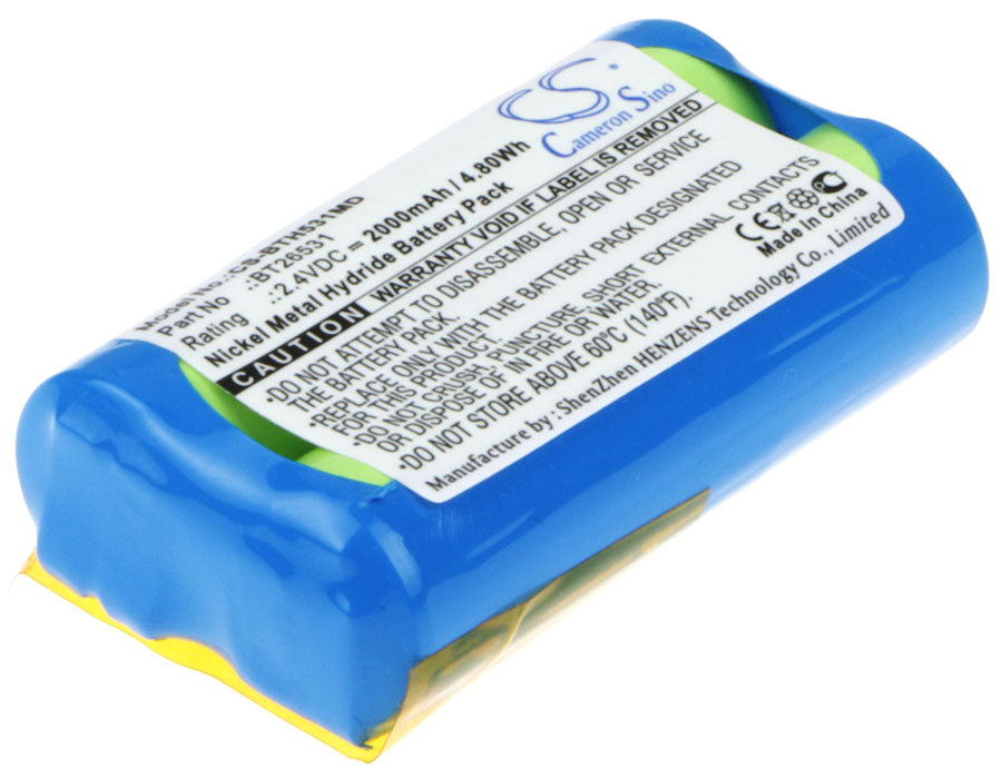 2000mAh Replacement Battery for BrandTech accu-jet Pipette Controller - 2.4V Ni-MH High Capacity
