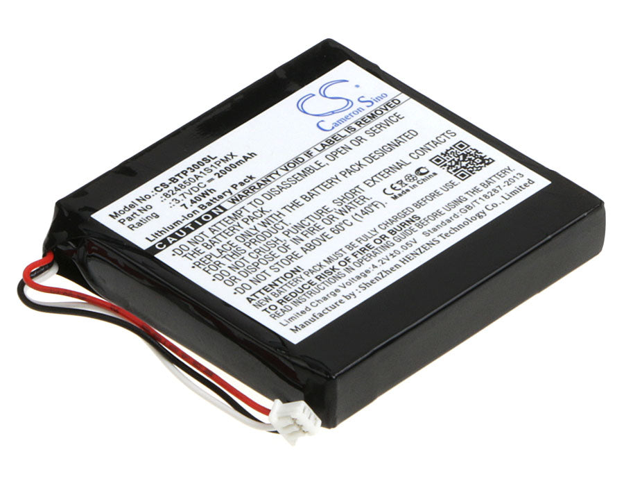 2000mAh Replacement Battery for Blaupunkt TravelPilot TP300 GPS Navigator - 3.7V Li-ion, Extended Life
