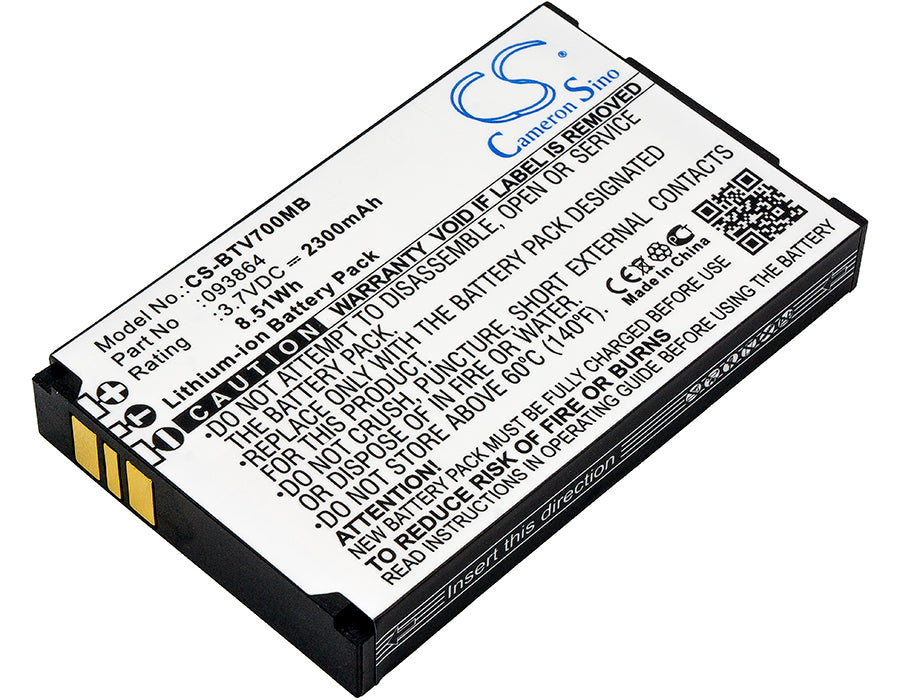 2300mAh Replacement Battery for BT/Oricom Video Baby Monitors: 7000, 7500 Series & SC860/SC870 - 3.7V Li-ion
