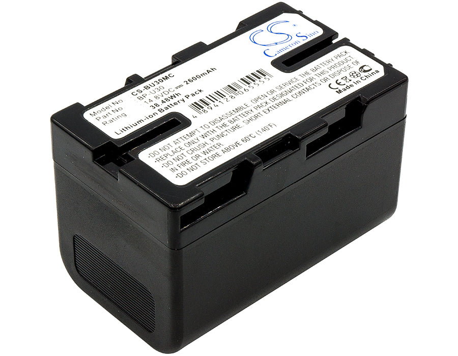 14.8V 2600mAh Li-ion Battery for Sony PMW/PXW Cameras: EX1, EX3, F3, FS5, FS7, BP-U30 Replacement - Long Lasting Power
