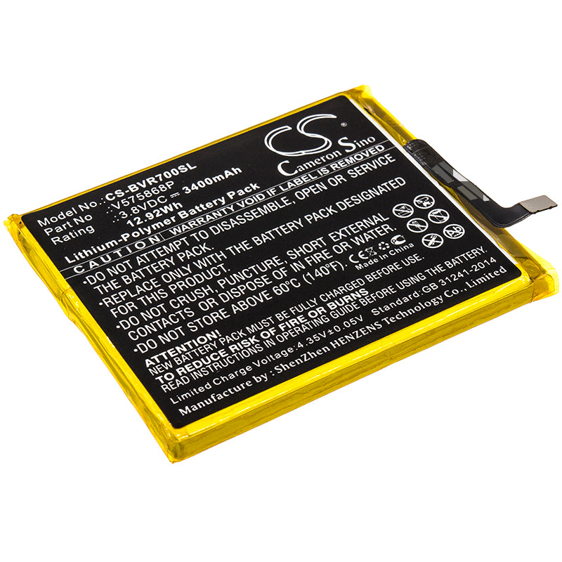 3400mAh Replacement Battery for Blackview BV7000 Pro Smartphone - 3.8V Li-Polymer V575868P

