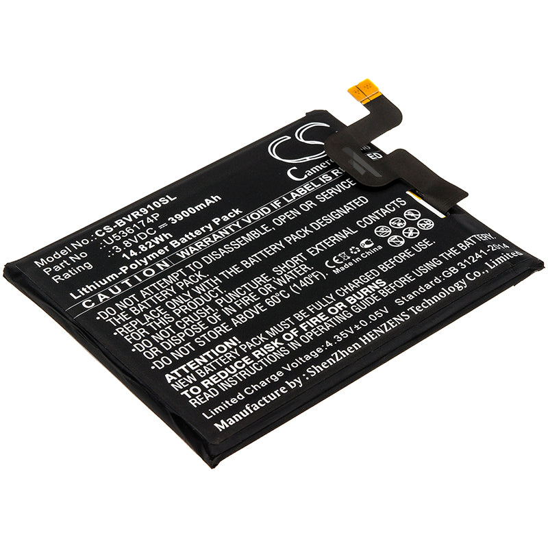 Blackview BV9000 Pro Replacement Battery - 3900mAh, 3.8V, Li-Polymer Smartphone Battery
