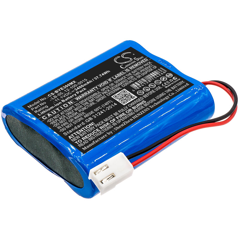 3400mAh Battery for BIOLIGHT BLT-E30 & Bollywood E30 ECG - 11.1V Li-ion Medical Replacement
