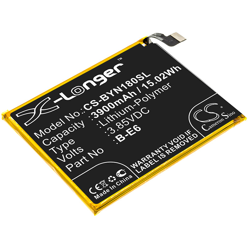 3900mAh Replacement Battery for VIVO NEX Series: NEX/S/A/Global Dual SIM/Ultimate - B-E6, BBK78.05x63.30x4.60mm
