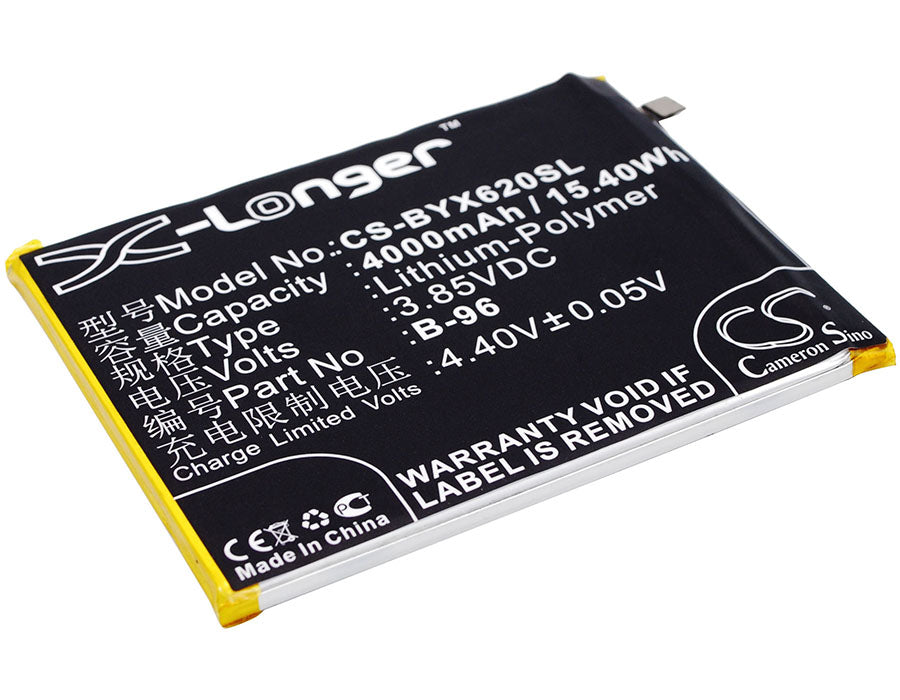 4000mAh Replacement Battery for Vivo X6 Plus A Dual SIM TD-LTE - 3.85V Li-Polymer B-96
