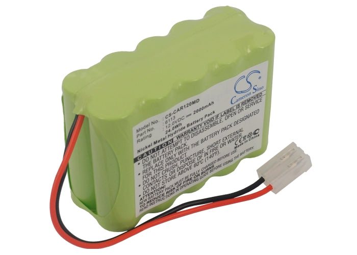 12V 2000mAh Ni-MH Replacement Battery for Cardioline ECG AR1200, AR1200ADV, View FC1400, CardioRapid K360 

