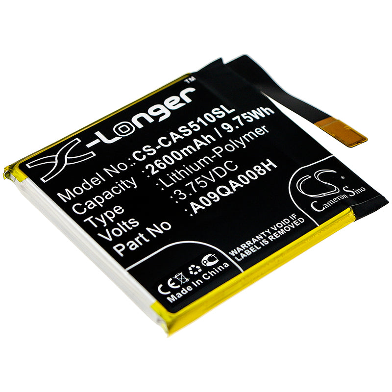 2600mAh Replacement Battery for CAT S50c Mobile Smartphone - 3.75V Li-Polymer - A09QA008H
